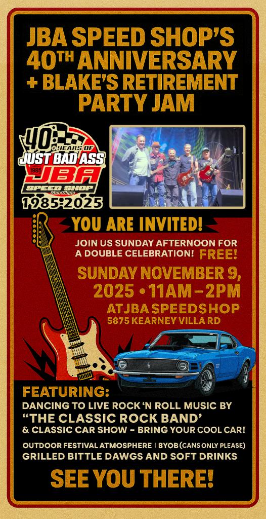 JBA SPEED SHOPS's 40th Anniversary