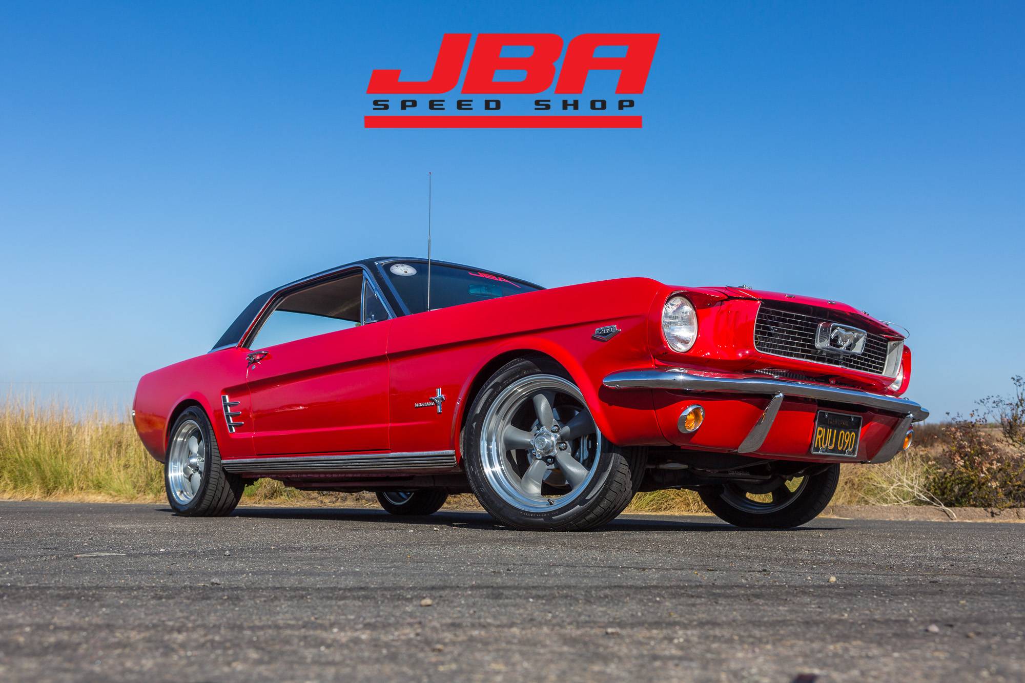 1966 Mustang Coupe, full rebuild, vinyl top, red, American Racing wheels, Toyo Tires, Disk Brakes, Full Restoration.