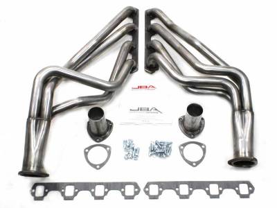 JBA Exhaust - JBA PERFORMANCE EXHAUST 6613S HEADER LONG TUBE STAINLESS STEEL 65-73 MUSTANG 260-302