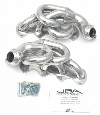 JBA Exhaust - 2005-10 Mustang 4.6L 3V 1-5/8 Silver Ceramic