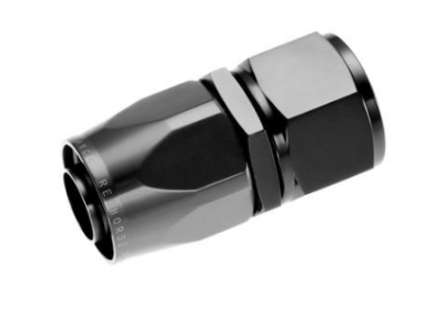 Red Horse Products - -06 straight female aluminum hose end - black