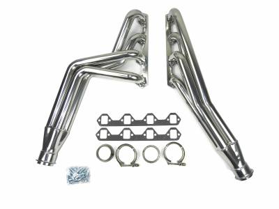 JBA Exhaust - JBA Performance Exhaust 6618SJS 1 5/8" Header Long Tube Stainless Steel 66-77 Ford Bronco 260-302 Engine Silver Ceramic Finish