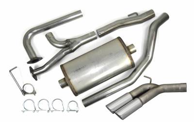 JBA Exhaust - JBA Performance Exhaust 40-1403 3" Stainless Steel Cat Back Exhaust System 2004-2020 Nissan Titan 5.6L Dual 3 1/2" Tips Side Rear Exit / Not for XD models.