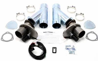 Doug's Headers - Doug's Headers DEC300AK Electric Cut-Out 3" Pair with Hook-Up Kit