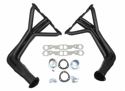 Patriot Exhaust Products - 55-57 Chevrolet SBC Fenderwell Black