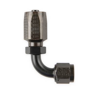Earls - -6 90 DEG. JIC HOSE END BLACK CHROMATE