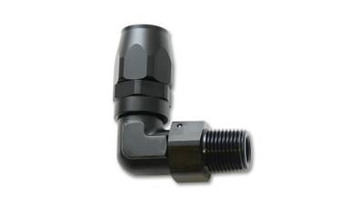 Vibrant Performance - Male Hose End Fitting, 90 Degree;  Size: -6AN;  Pipe Thread:  3/8" NPT