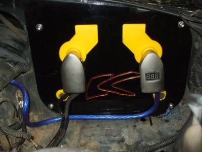 JBA Merchandise  - 1979-1993 Mustang Fender Mount Battery Relocation kit Black