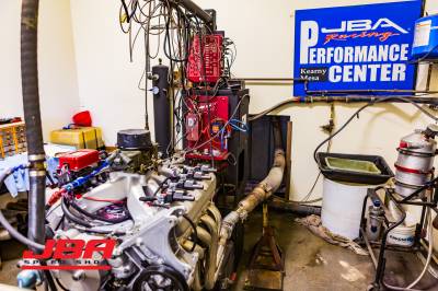 On the dyno cart @ JBA Speed Shop