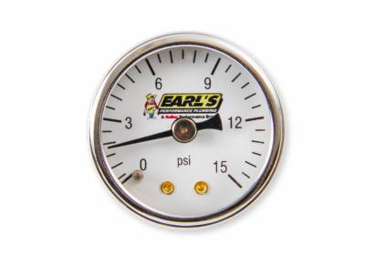 Earls - 15 PSI Fuel Pressure Gauge