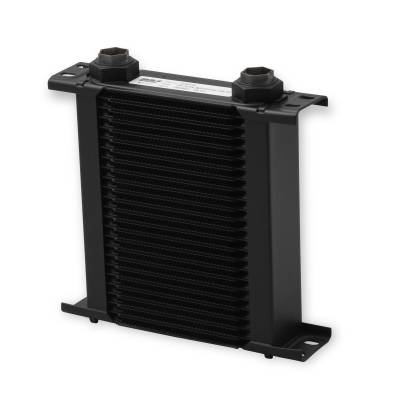 Earls - EARLS ULTRAPRO OIL COOLER - BLACK - 25 ROWS - NARROW COOLER - 10 O-RING BOSS FEMALE PORTS