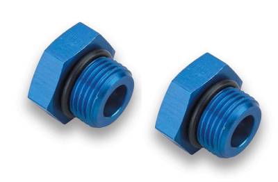 Earls - EARLS PORT PLUG - HEX HEAD -6 Blue Anodized