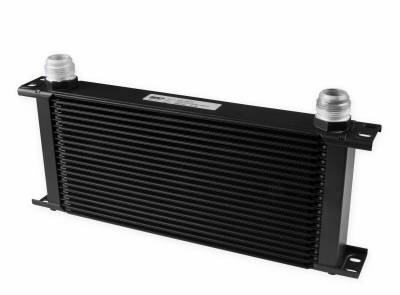 Earls - EARLS ULTRAPRO OIL COOLER - BLACK - 20 ROWS - EXTRA-WIDE COOLER - 16 AN MALE FLARE PORTS