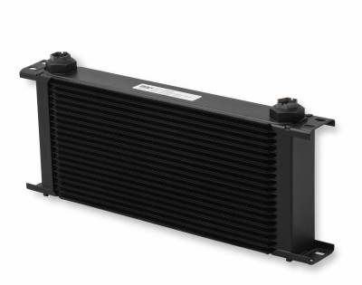 Earls - EARLS ULTRAPRO OIL COOLER - BLACK - 20 ROWS - EXTRA-WIDE COOLER - 10 O-RING BOSS FEMALE PORTS