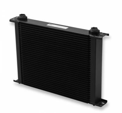 Earls - EARLS ULTRAPRO OIL COOLER - BLACK - 34 ROWS - EXTRA-WIDE COOLER - 10 O-RING BOSS FEMALE PORTS