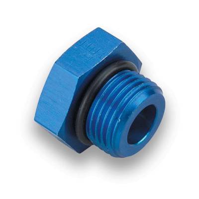 Earls - EARLS PORT PLUG - HEX HEAD -10 Blue Anodized