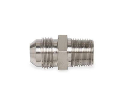 Earls - Straight -3 to 1/8 NPT Adapter Stainless Steel