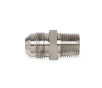 Earls - Straight -6 to 3/8 NPT Adapter Stainless Steel