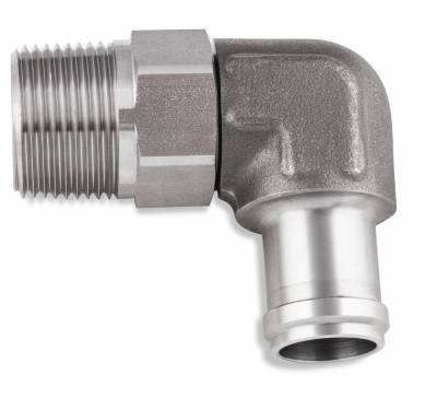 Earls - 90 Deg. 3/4 Hose Barb to 3/4 NPT Swivel Stainless Steel