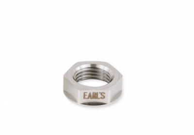 Earls - EARLS -8 BULKHEAD NUT Stainless Steel