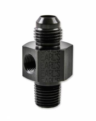 Earls - BLACK -6 FUEL PRESSURE GA ADAPTER