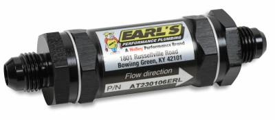 Earls - BLACK -6 AN 35 MIC ELEMENT FUEL FILTER