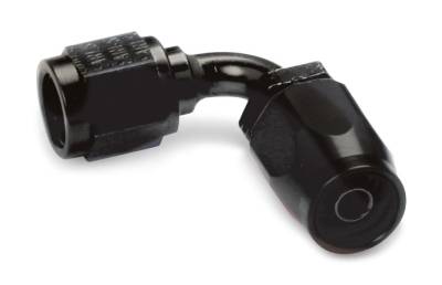 Earls - EARLS AUTO-FIT HOSE END 90 Degree -4 Black Anodized