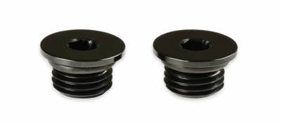 Earls - EARLS PORT PLUG - ALLEN HEAD -6 Black Anodized