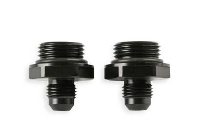Earls - ADAPTER,-6AN TO OIL COOLER,2 PACK,BLACK