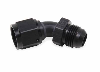 Earls - -8 AN 45 DEG MALE BRAZE ADAPTER BLACK