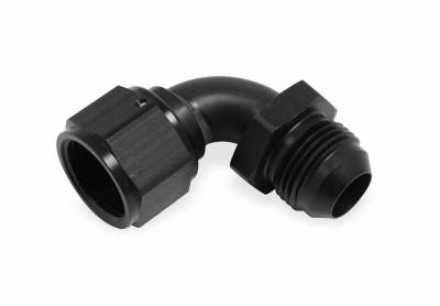 Earls - -6 AN 90 DEG MALE BRAZE ADAPTER BLACK