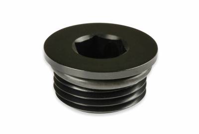 Earls - EARLS PORT PLUG - ALLEN HEAD -8 Black Anodized