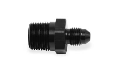 Earls - Straight -3 to 1/4" NPT Adapter Black Anodized