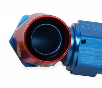 Earls - EARLS AUTO-FIT HOSE END 90 Degree -16 Red/Blue