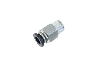 Red Horse Products - 1/4" Vacuum Fitting, Push To Connect, Straight 1/8" NPT Male - clear