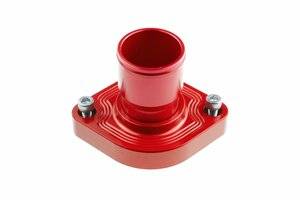 Red Horse Products - Aluminum Water Neck 1.25" Hose for GM LS1, LS2, LS6 engines (*must use traditional 53 mm SBC thermostat, not LS1 thermostat) - Red