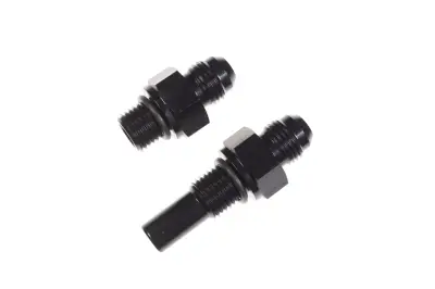 Red Horse Products - 4L80E, 4L85E Transmission Fittings- 1/4" NPSM to -06AN male, black, pair