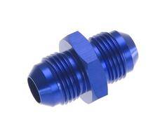 Red Horse Products - -03 male to male 3/8" x 24  AN/JIC flare union - blue