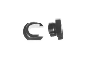 Red Horse Products - -06 AN 881/8000 series replacement locking nut - 1/4" tube - 2pcs/ pkg - black