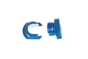 Red Horse Products - -06 AN 881/8000 series replacement locking nut - 1/4" tube - 2pcs/ pkg - blue