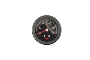 Red Horse Products - Liquid Filled Fuel Pressure Gauge - 1/8" NPT Inlet - 100psi - All Black Finish  