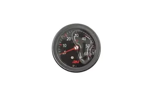Red Horse Products - Liquid Filled Fuel Pressure Gauge - 1/8" NPT Inlet - 60psi - All Black Finish 
