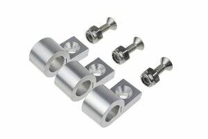 Red Horse Products - 1/4" Polished Aluminum Line Clamps - 6pcs/pkg