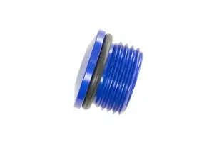 Red Horse Products - Low profile -04 ORB port plug - blue