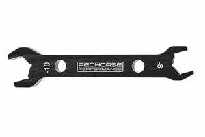 Red Horse Products - Double-ended aluminum AN wrench AN -08 Nut to AN -10 Nut - black