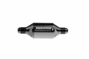 Red Horse Products - -06 inlet -06 outlet AN One Way Check Valve - black