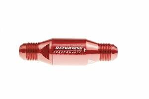 Red Horse Products - -10 inlet -10 outlet AN One Way Check Valve - red