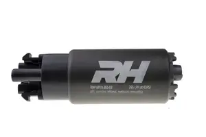 Red Horse Products - E85 Compatable In Tank Fuel Pump 265 LPH - Offset Inlet, Inline *15 amp fuse recommended