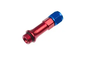 Red Horse Products - -08 X Holley Ultra XP Carburetor Inlet Fittings - red/blue - 2/pkg