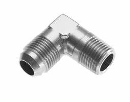 Red Horse Products - -03 90 degree male adapter to -02 (1/8") NPT male - clear